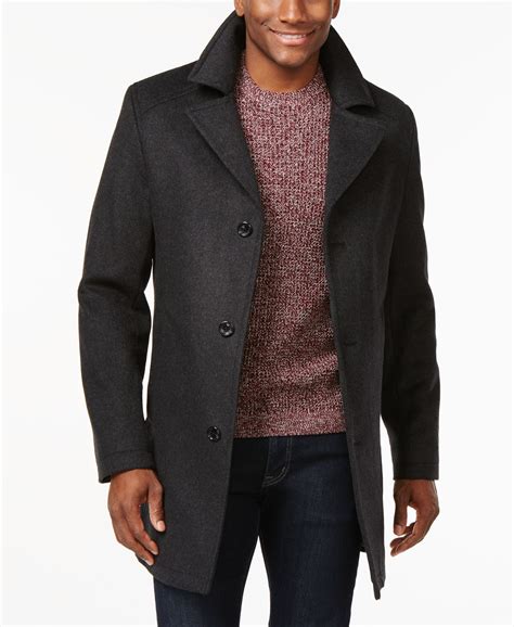 michael kors men overcoat|Michael Kors men's wool coat.